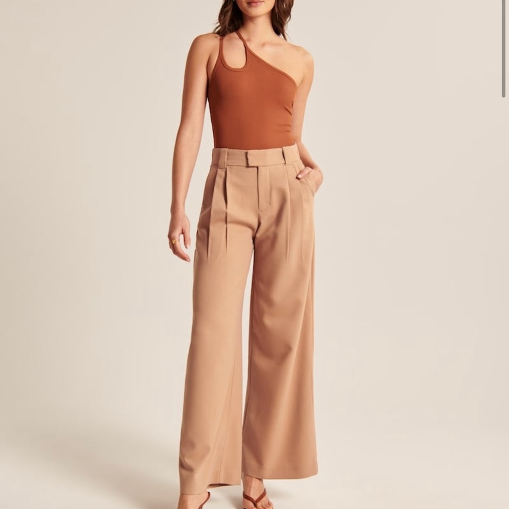 Tailored Relaxed Ultra Wide Leg Pants Small Long